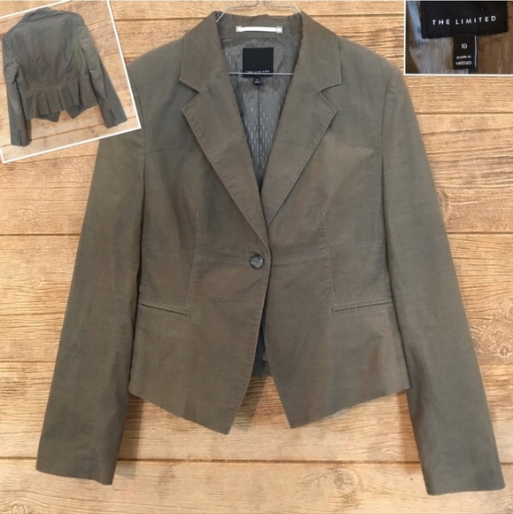 The Limited Brushed Corduroy Blazer Size 10 - Picture 4 of 10
